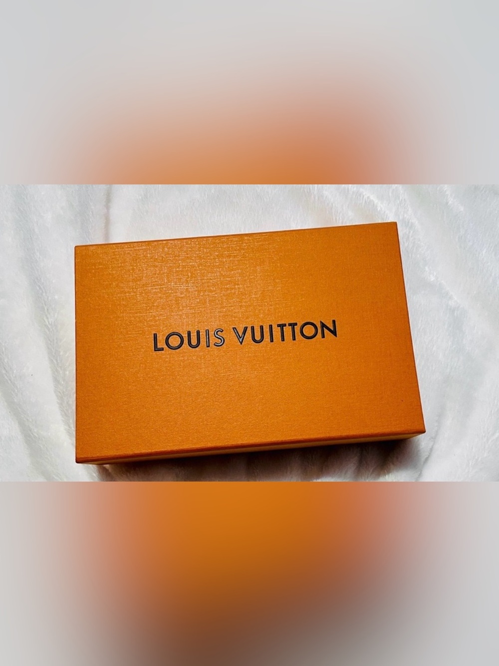 Authentic Louis Vuitton Orange Magnetic Gift Box Storage Display 11x7x3
